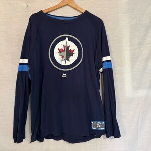 Winnipeg Jets Majestic Long Sleeve Shirt 2XL NHL